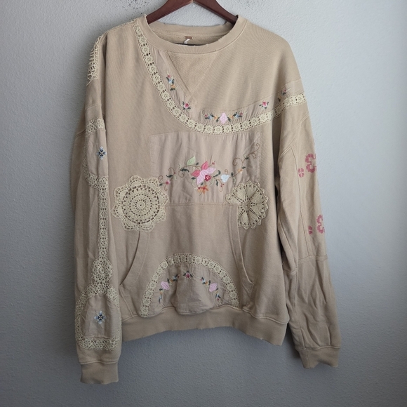 Free People Grams Attic Sweatshirt size S NWT - Picture 7 of 11